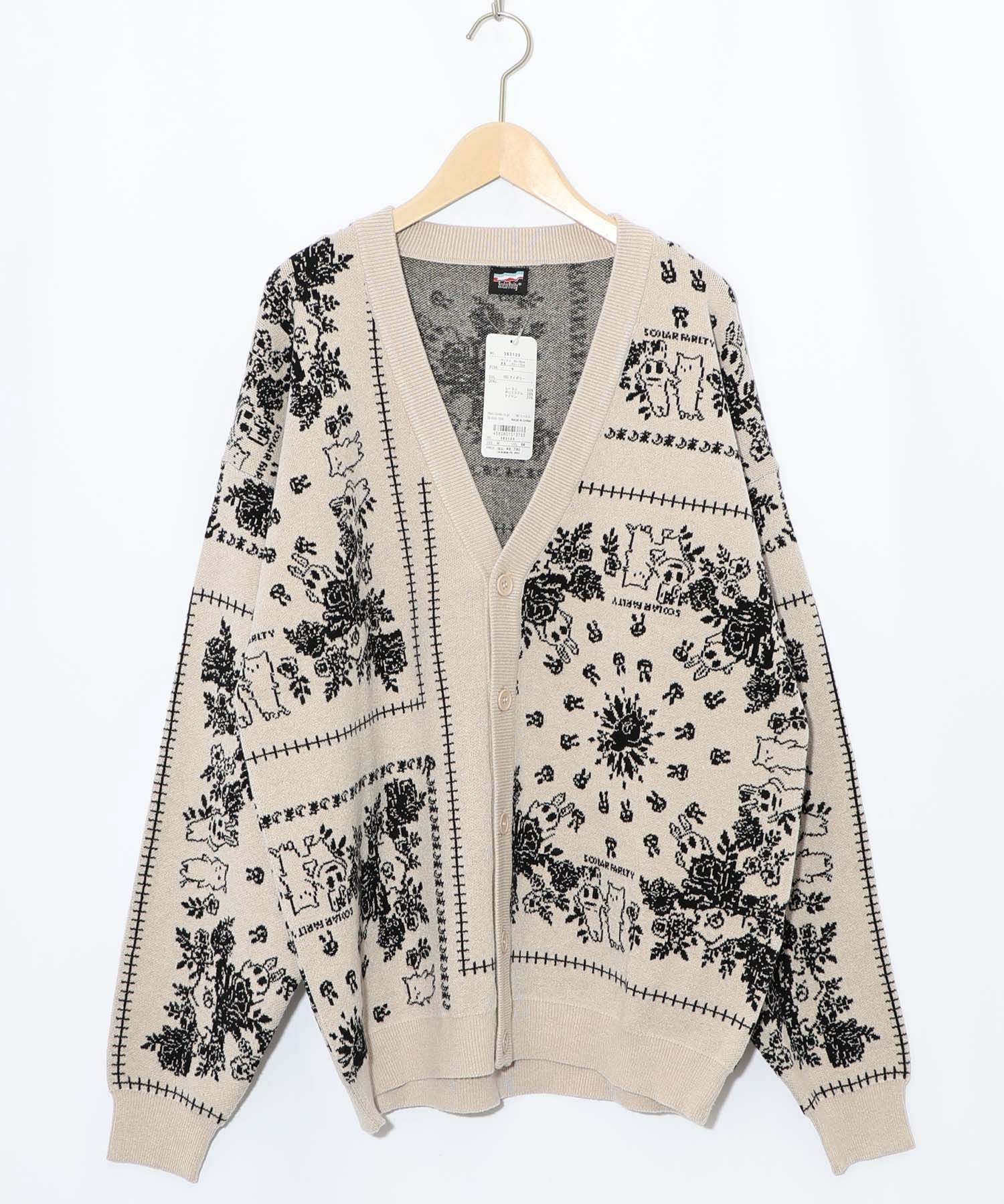 バンダナ柄ジャガードカーディガン-9