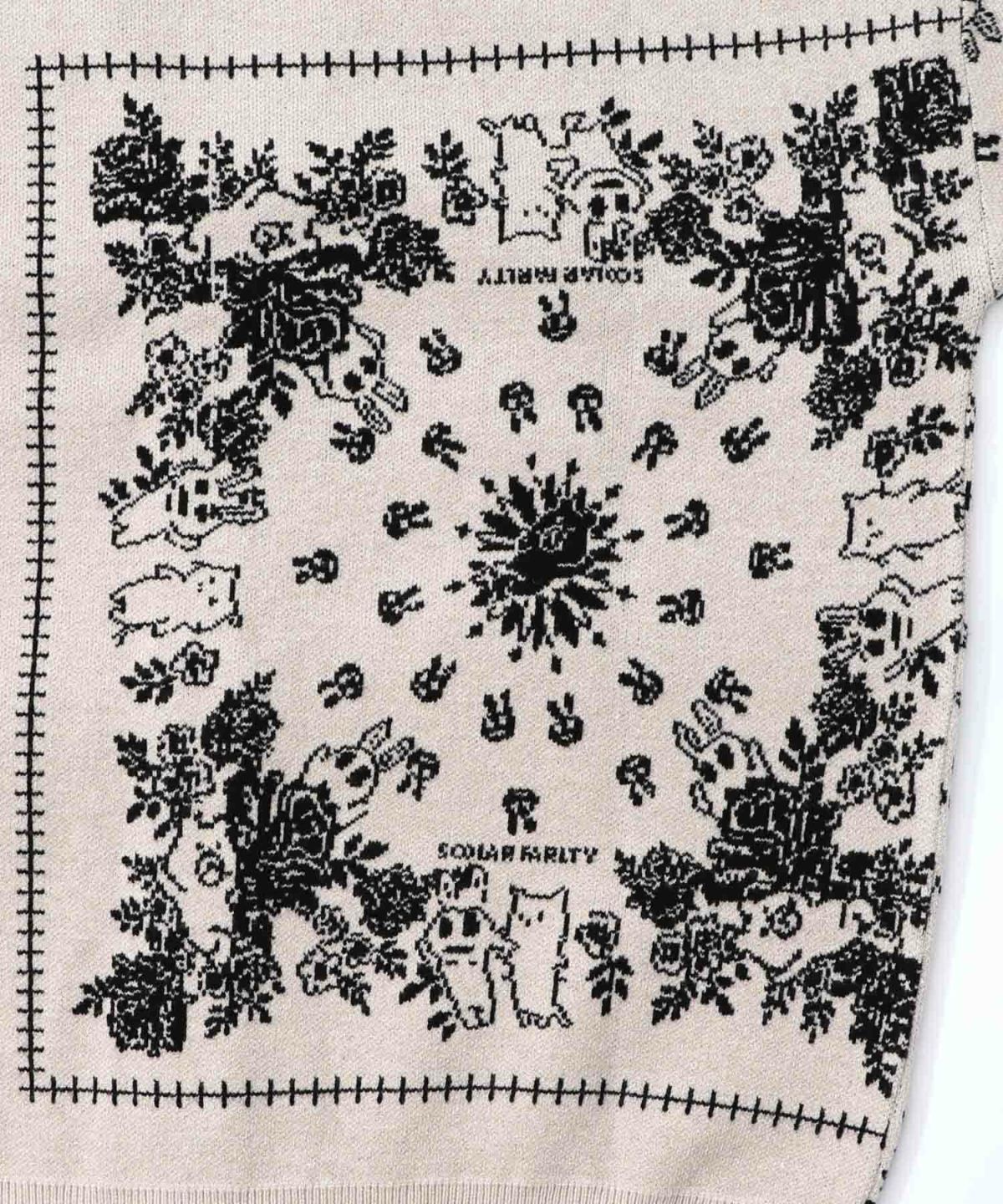 バンダナ柄ジャガードカーディガン-10