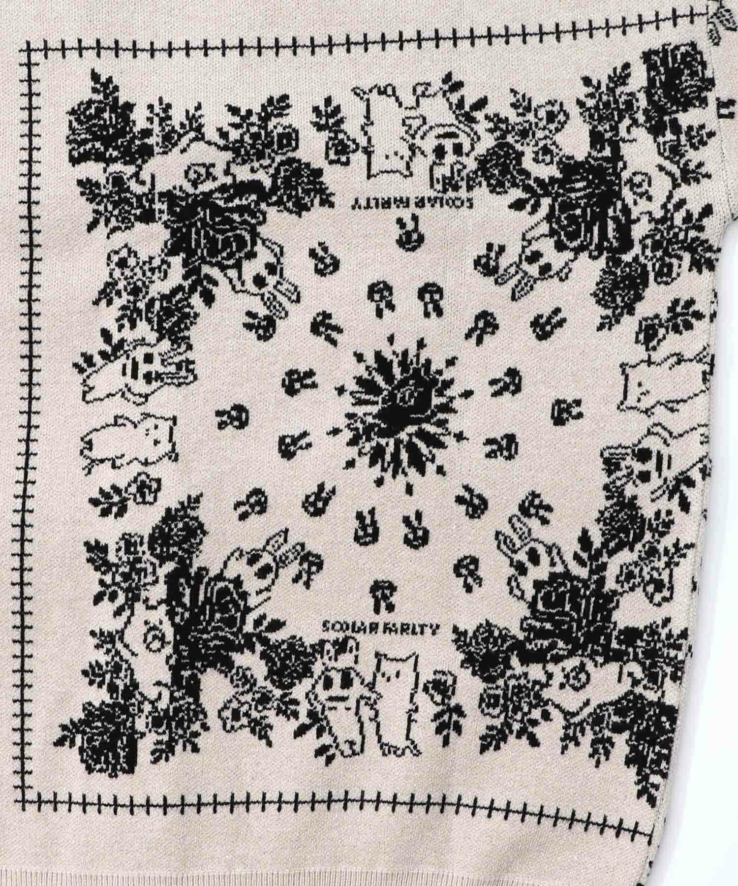 バンダナ柄ジャガードカーディガン-10