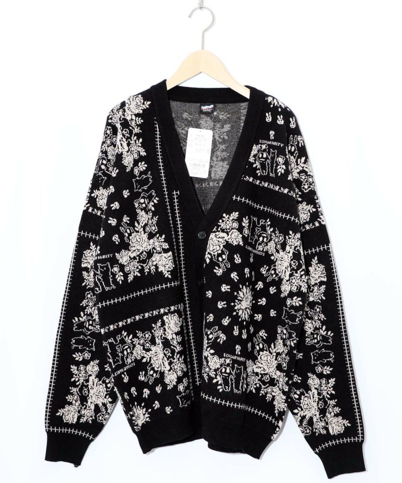 バンダナ柄ジャガードカーディガン-11