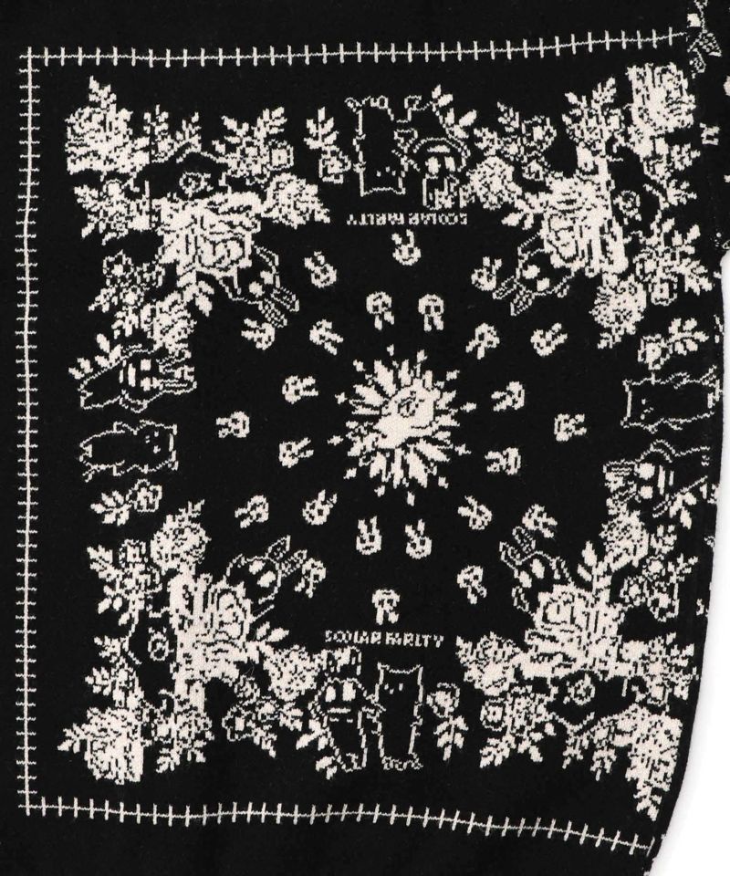 バンダナ柄ジャガードカーディガン-12