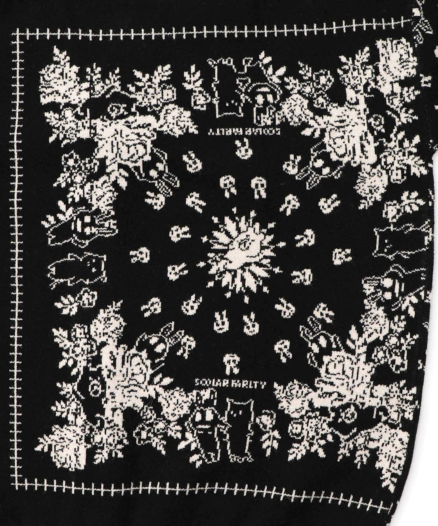 バンダナ柄ジャガードカーディガン-12