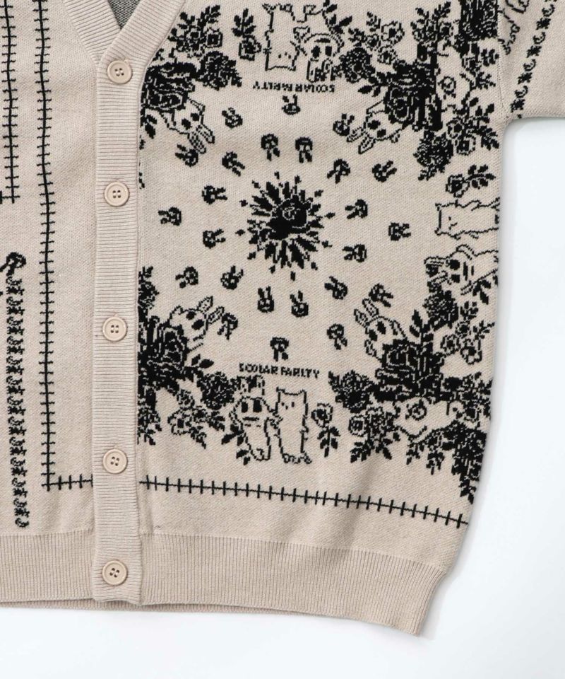 バンダナ柄ジャガードカーディガン-15