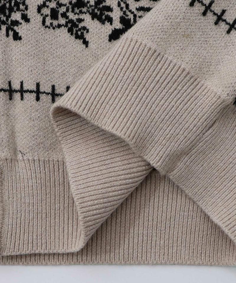 バンダナ柄ジャガードカーディガン-16