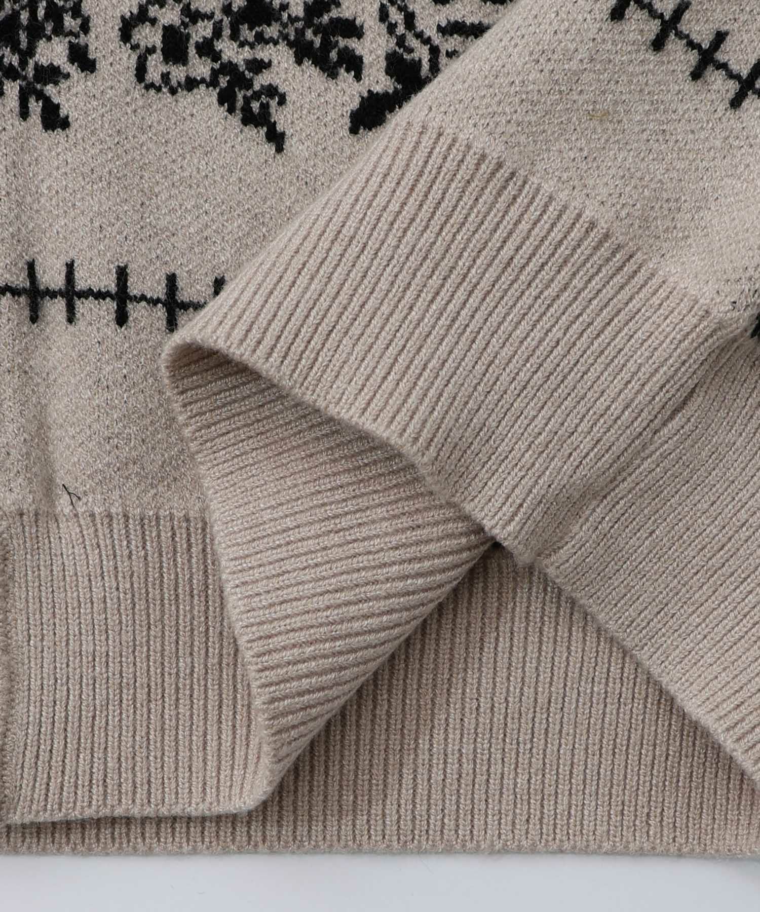 バンダナ柄ジャガードカーディガン-16