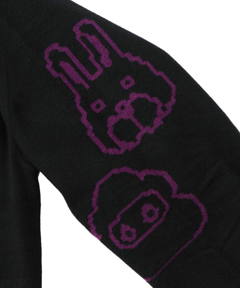 リバーシブルドット絵柄ニットプルオーバー-26