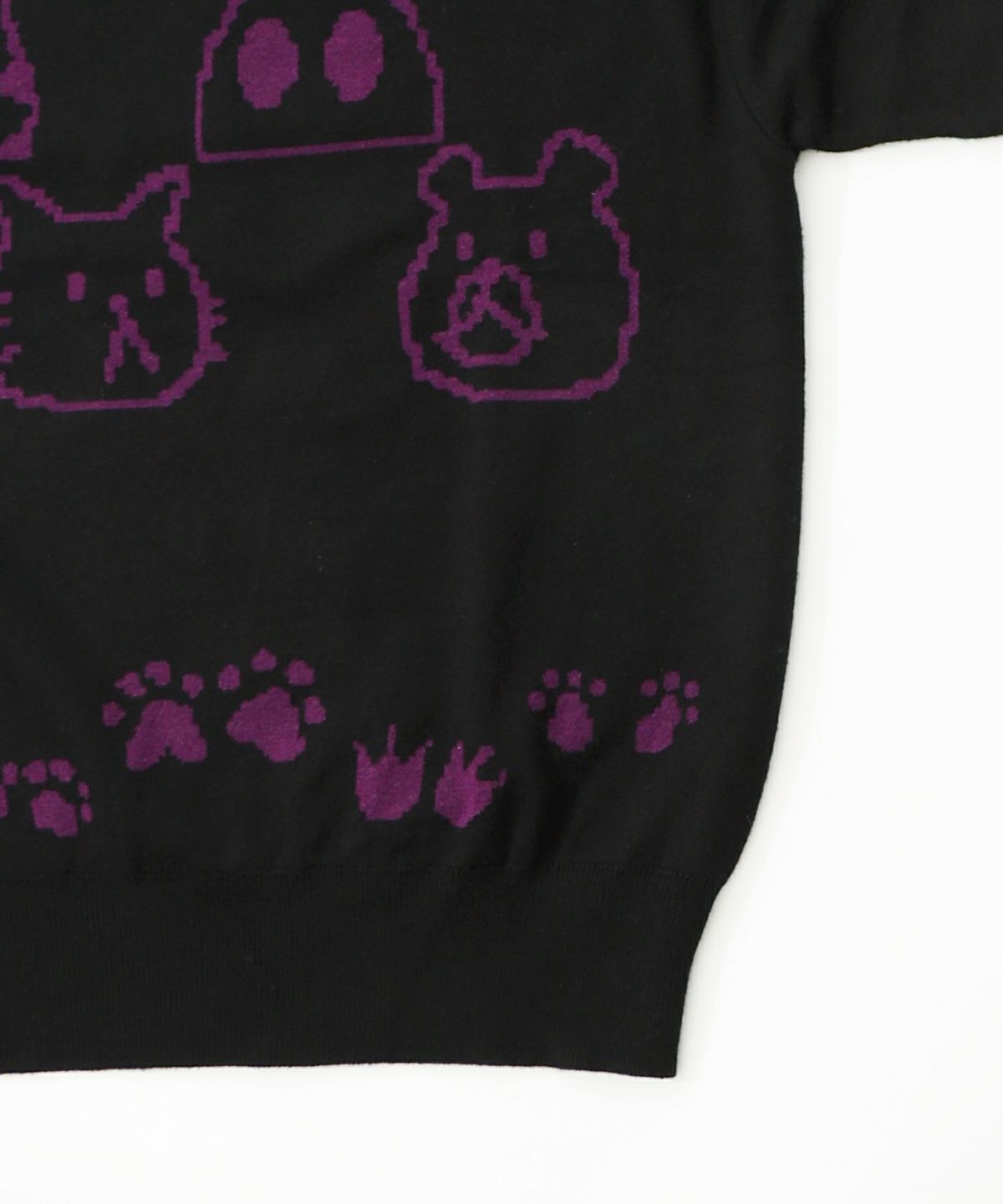 リバーシブルドット絵柄ニットプルオーバー-27