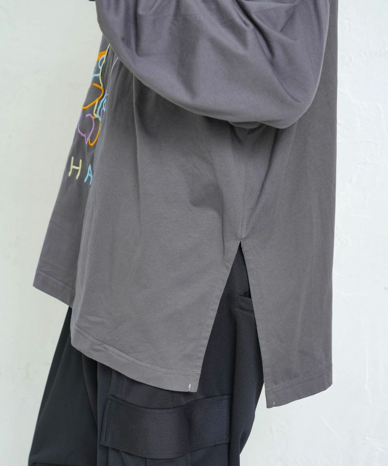 組体操クマうさぎ刺繍プルオーバー-7