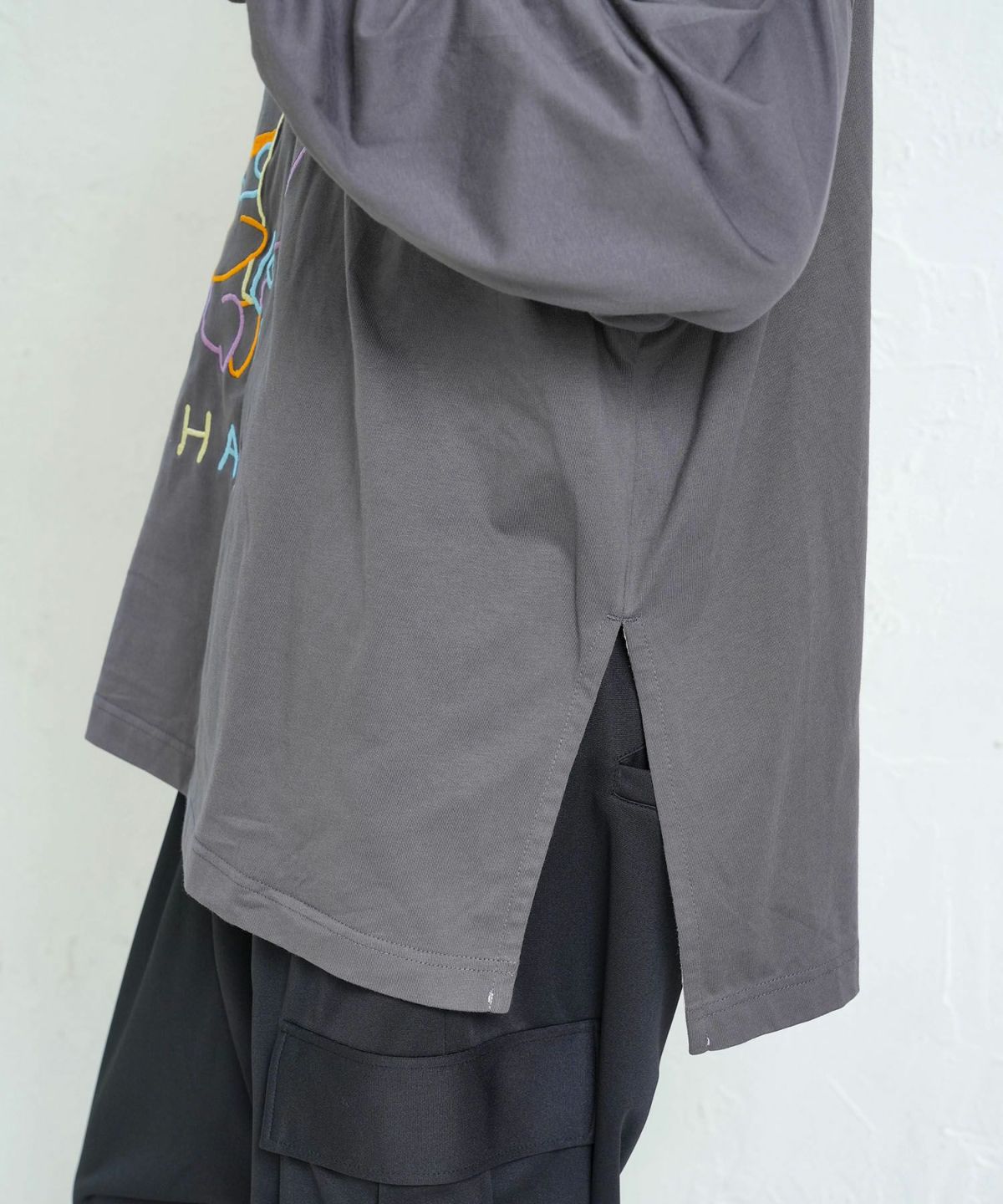 組体操クマうさぎ刺繍プルオーバー-7