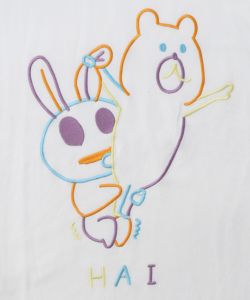 組体操クマうさぎ刺繍プルオーバー-9