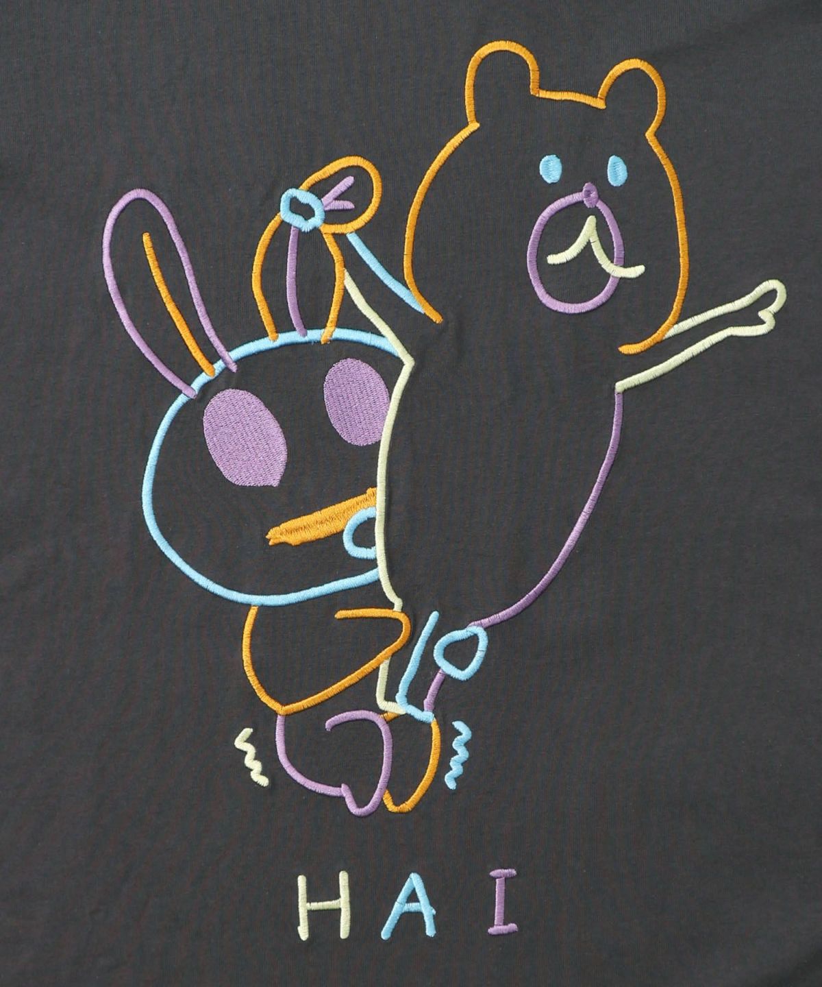 組体操クマうさぎ刺繍プルオーバー-11