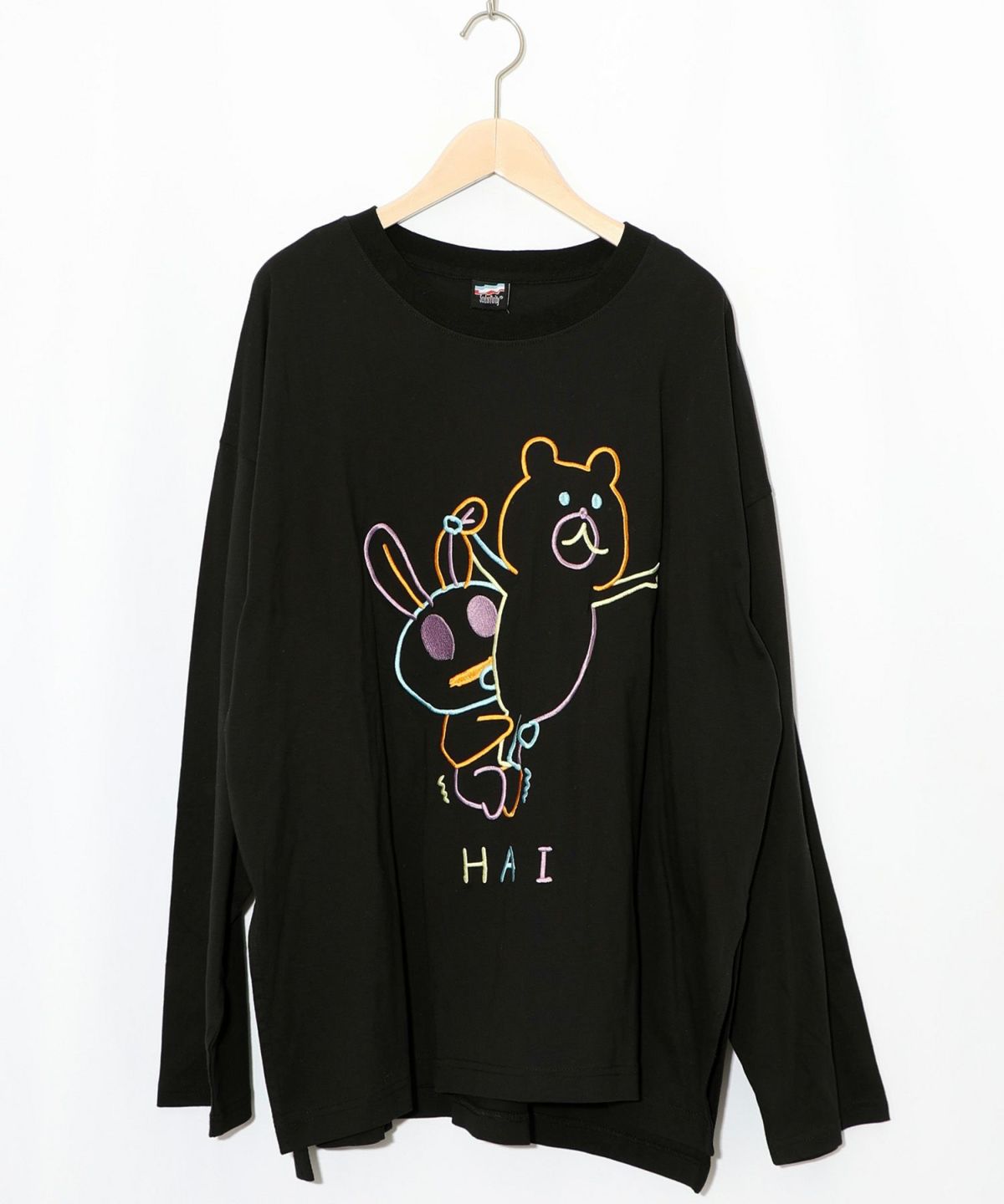 組体操クマうさぎ刺繍プルオーバー-12