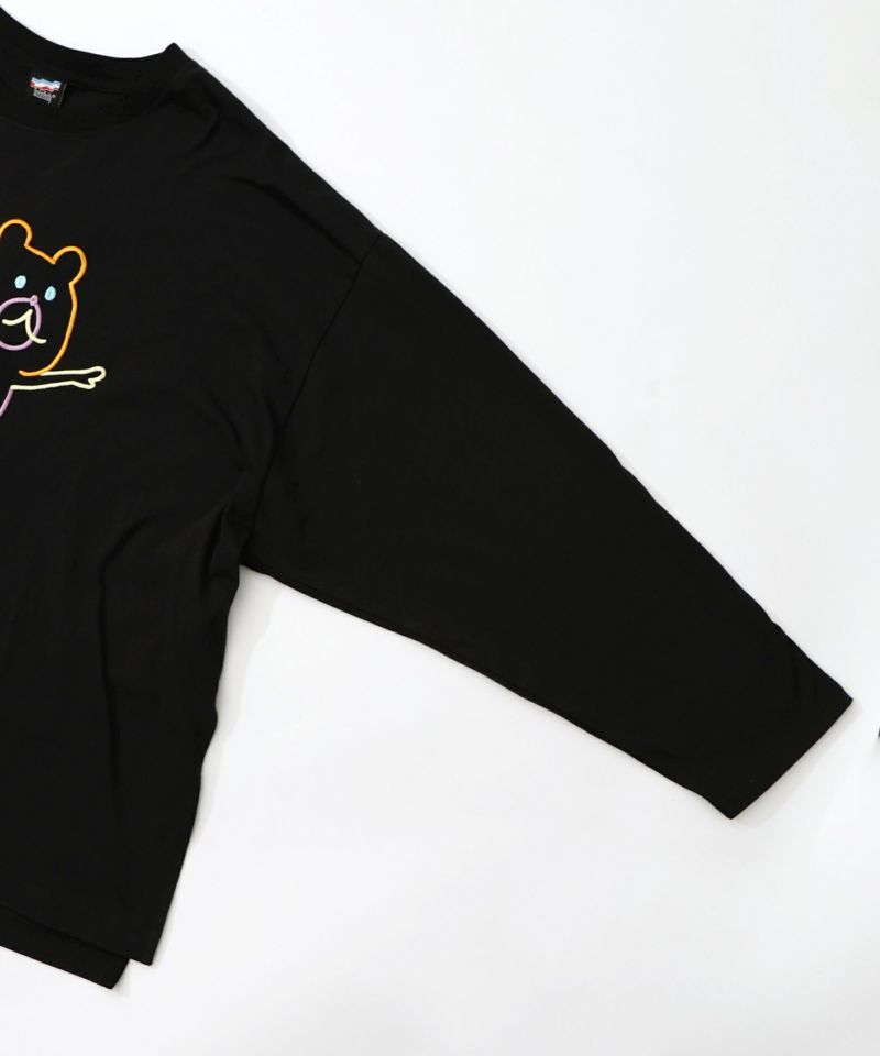 組体操クマうさぎ刺繍プルオーバー-15