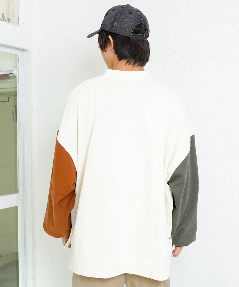 冬支度もけラビル配色プルオーバー-4