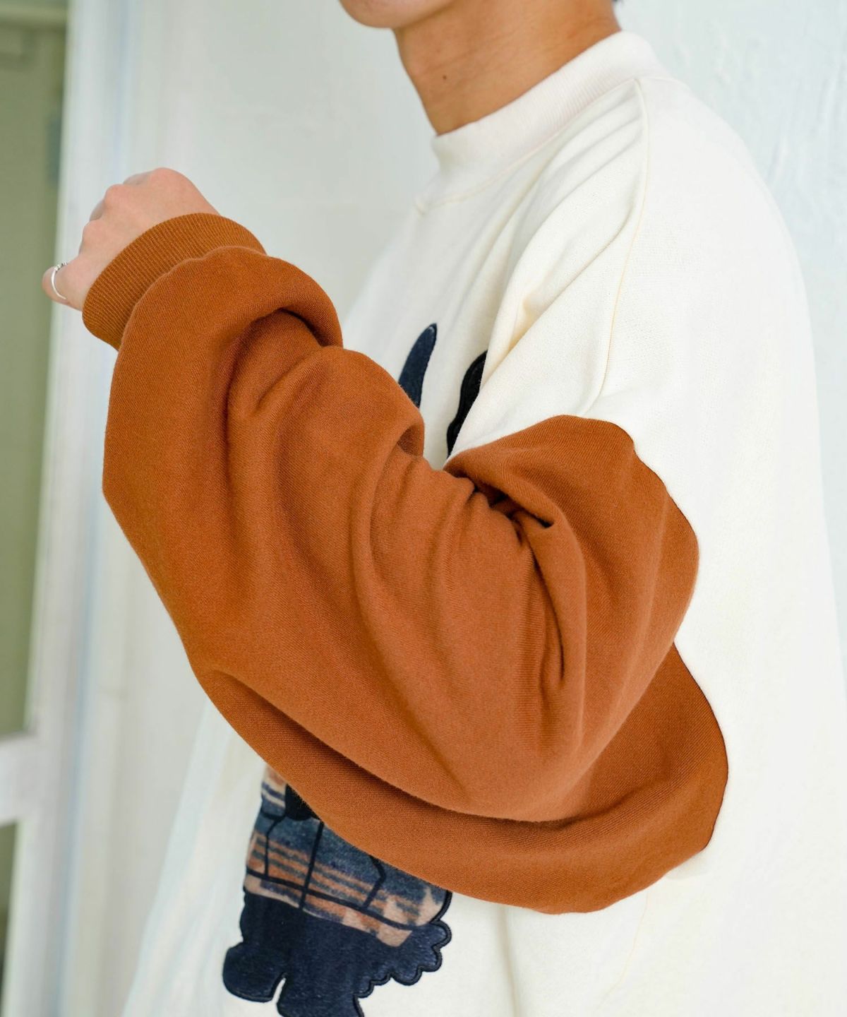 冬支度もけラビル配色プルオーバー-6