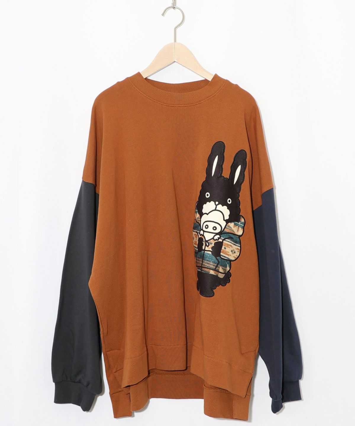 冬支度もけラビル配色プルオーバー-12