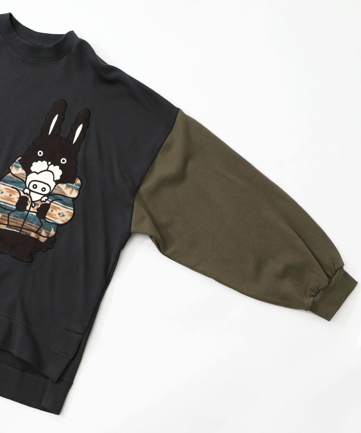 冬支度もけラビル配色プルオーバー-15