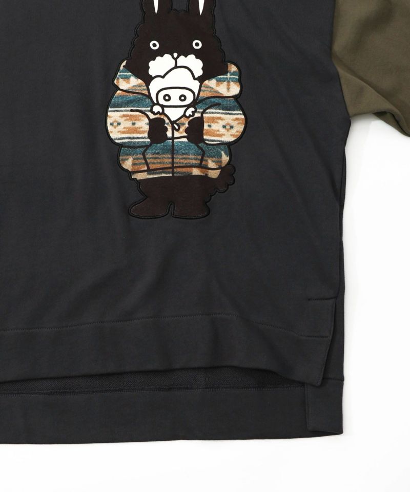 冬支度もけラビル配色プルオーバー-16