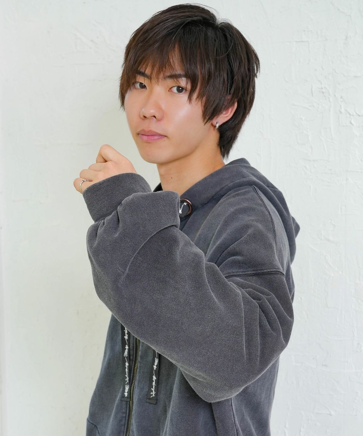 落書き風裏毛スノーウォッシュパーカー-15