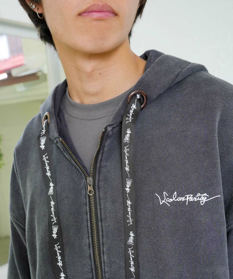 落書き風裏毛スノーウォッシュパーカー-16