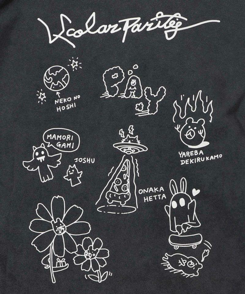 落書き風裏毛スノーウォッシュパーカー-19