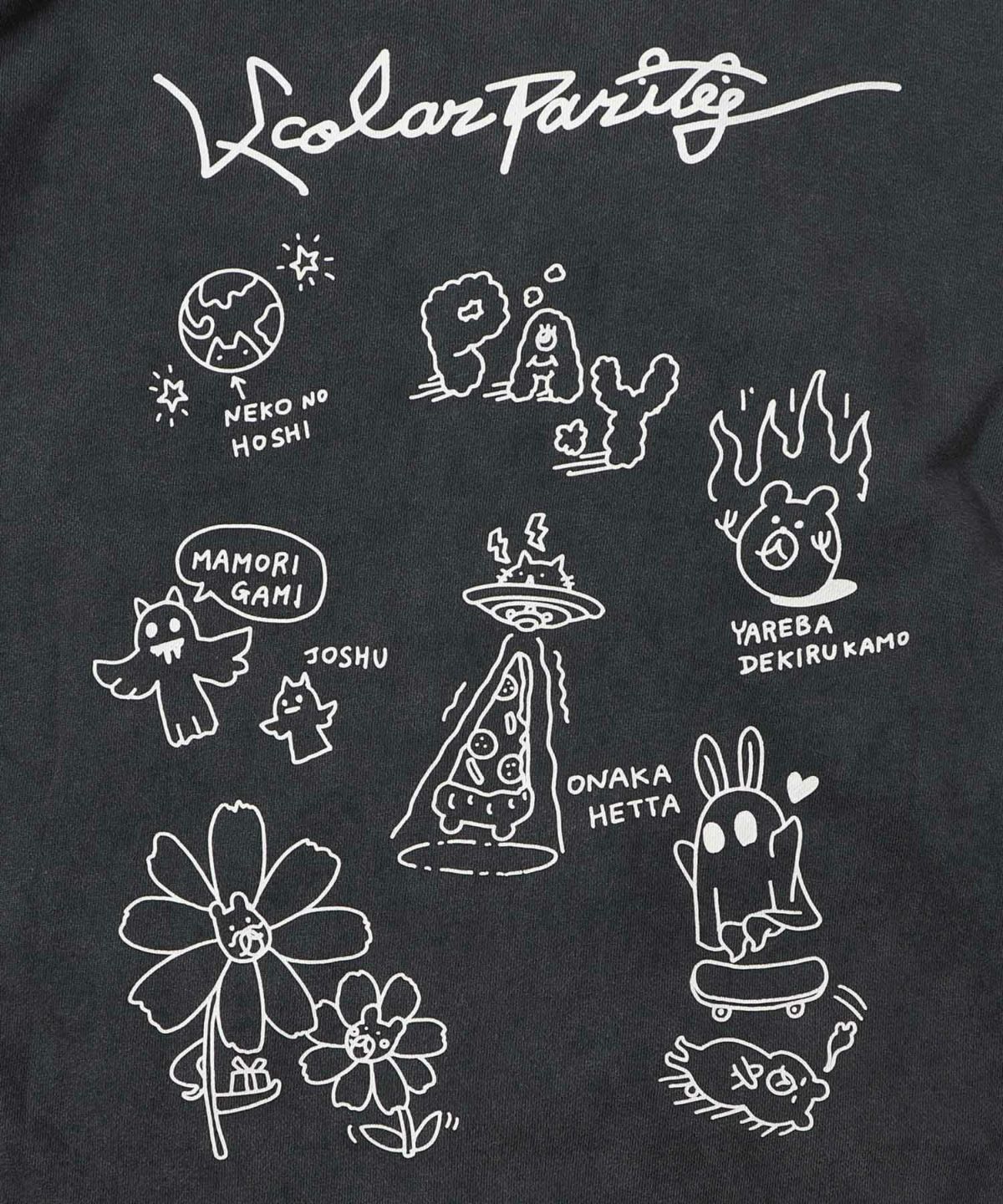 落書き風裏毛スノーウォッシュパーカー-19