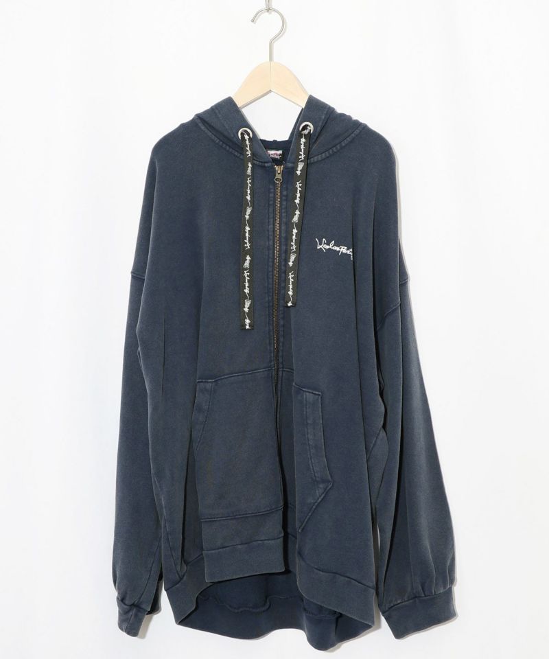 落書き風裏毛スノーウォッシュパーカー-20