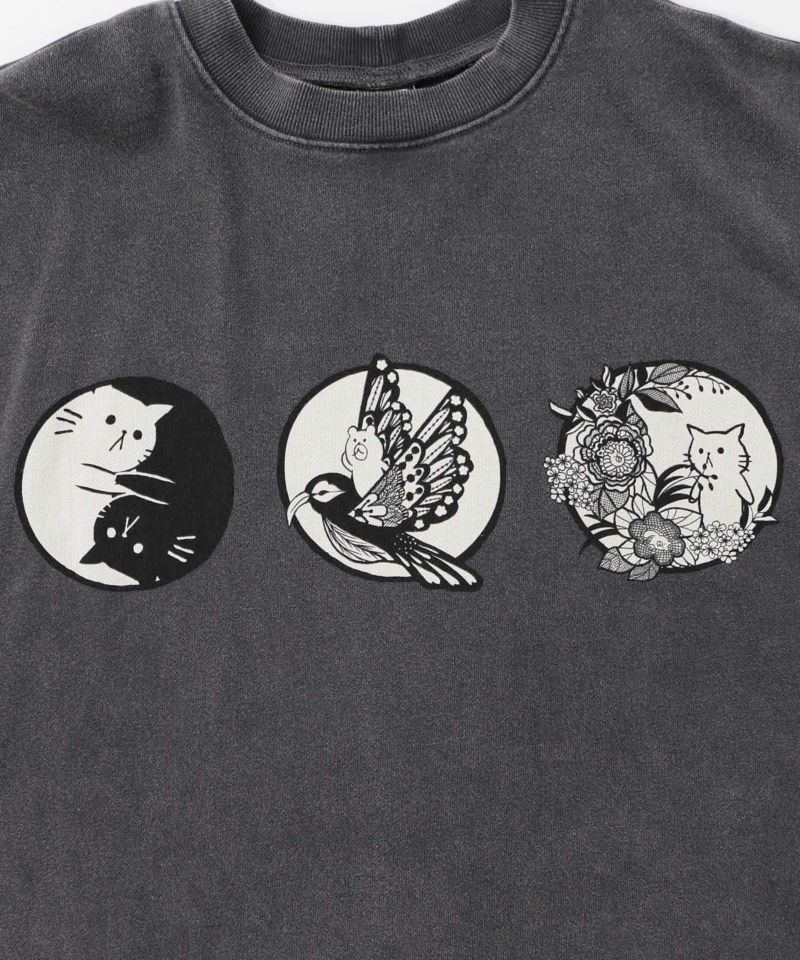 抜染Parity和柄裏毛プルオーバー-11