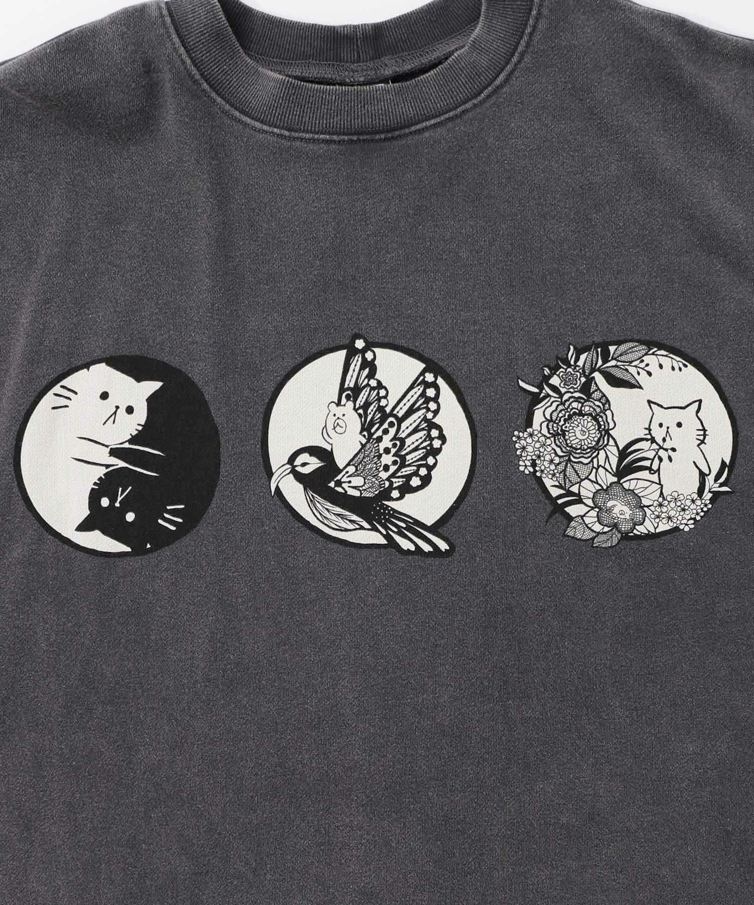 抜染Parity和柄裏毛プルオーバー-11