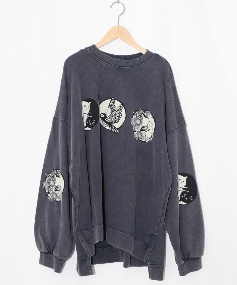 抜染Parity和柄裏毛プルオーバー-12