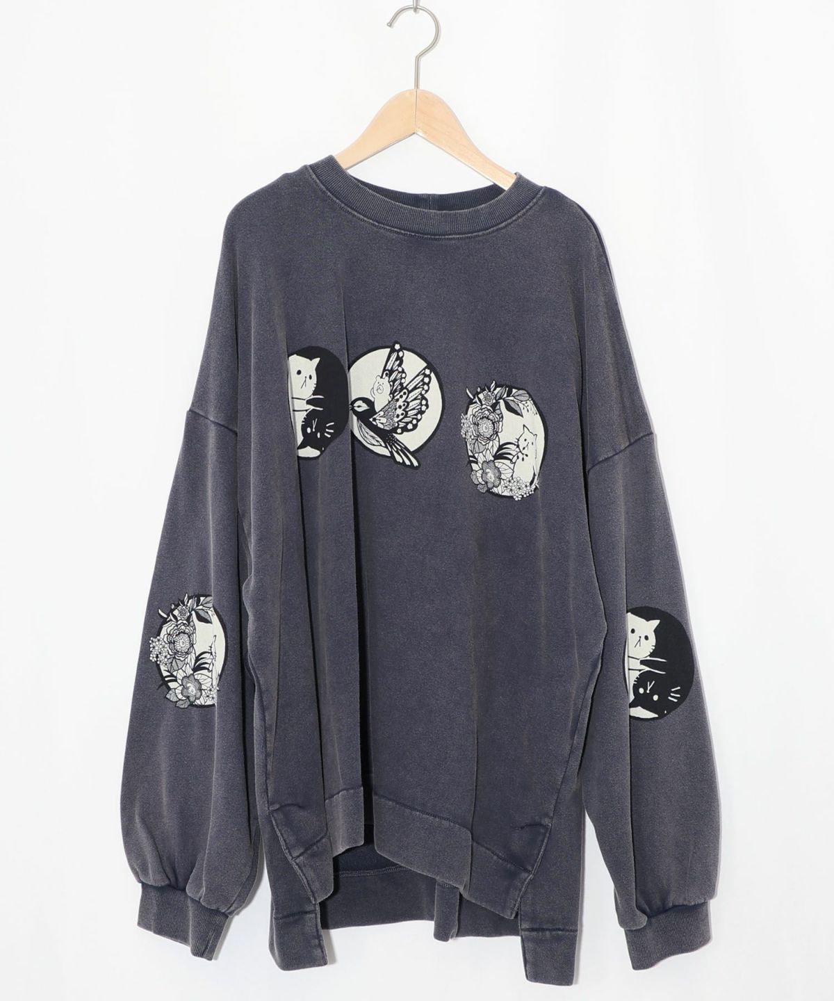 抜染Parity和柄裏毛プルオーバー-12