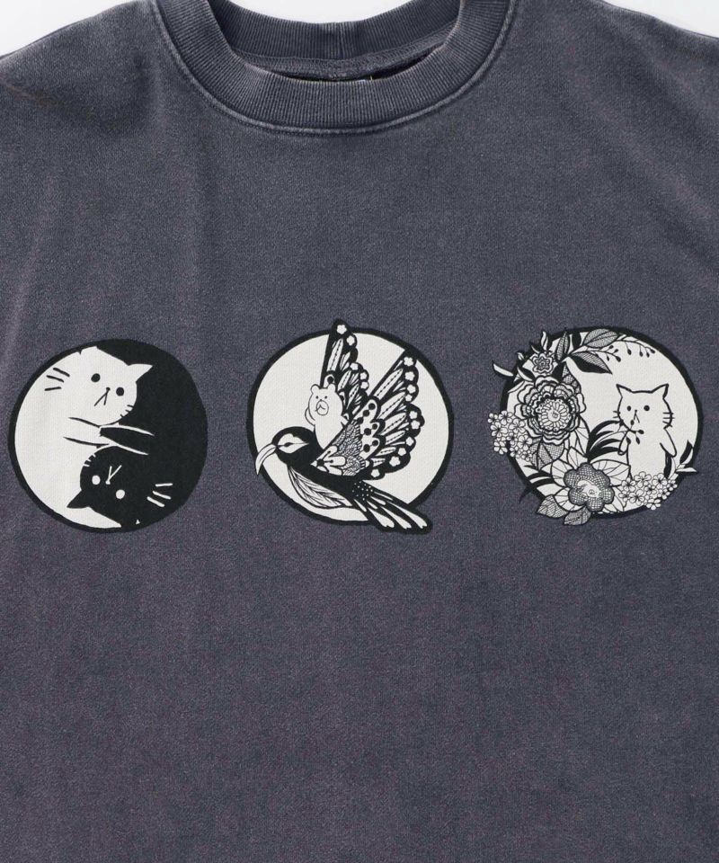 抜染Parity和柄裏毛プルオーバー-14