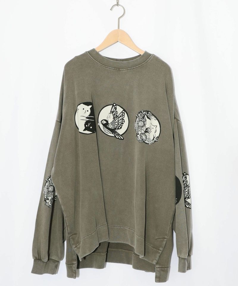 抜染Parity和柄裏毛プルオーバー-15