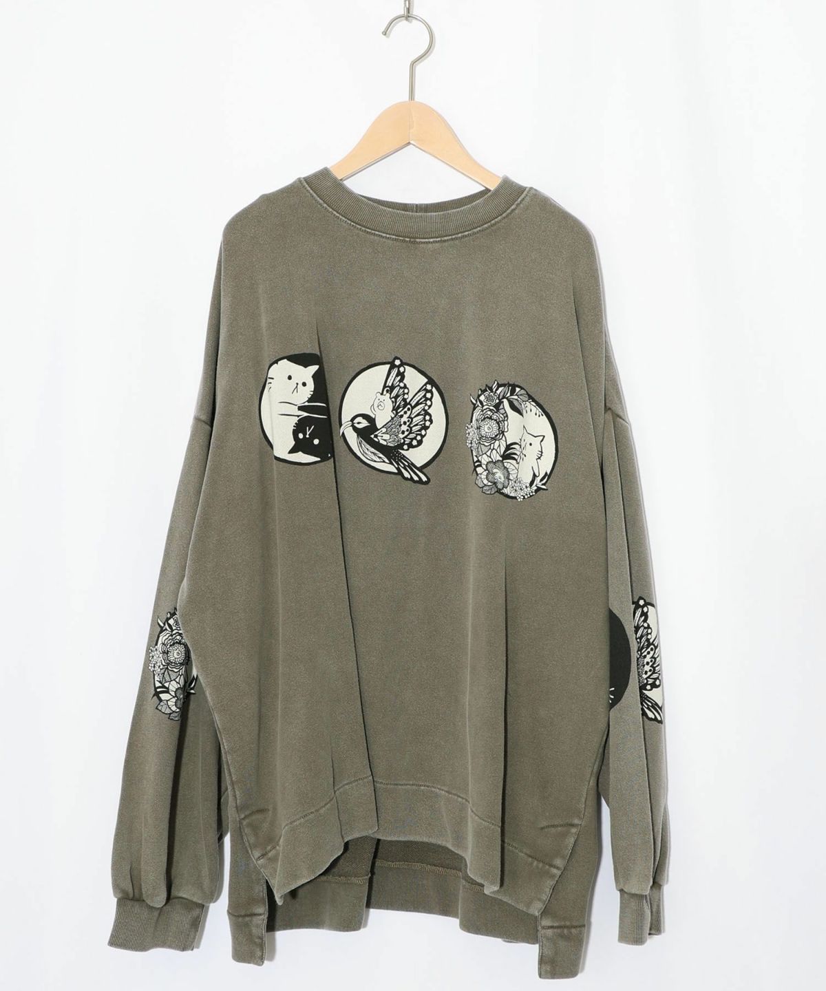 抜染Parity和柄裏毛プルオーバー-15