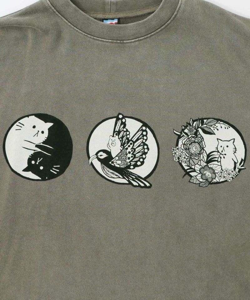 抜染Parity和柄裏毛プルオーバー-17