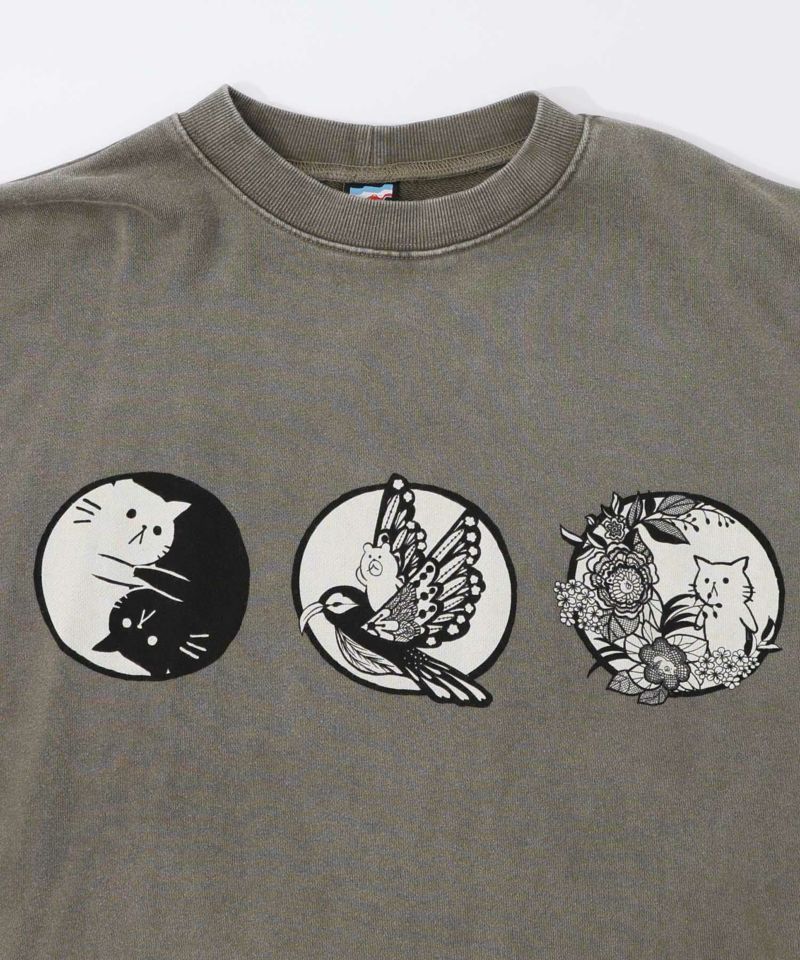 抜染Parity和柄裏毛プルオーバー-18