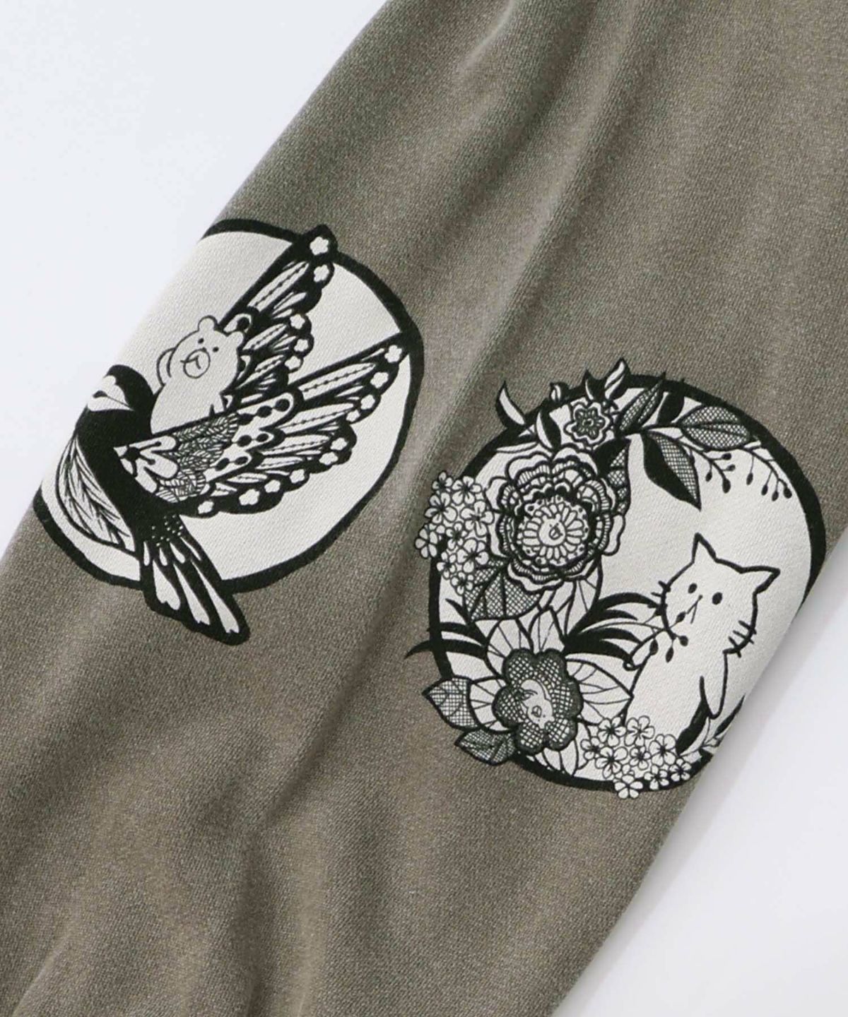 抜染Parity和柄裏毛プルオーバー-20