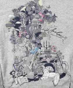 フリンジシフォン切替裏毛プルオーバー-11