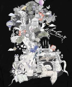 フリンジシフォン切替裏毛プルオーバー-13