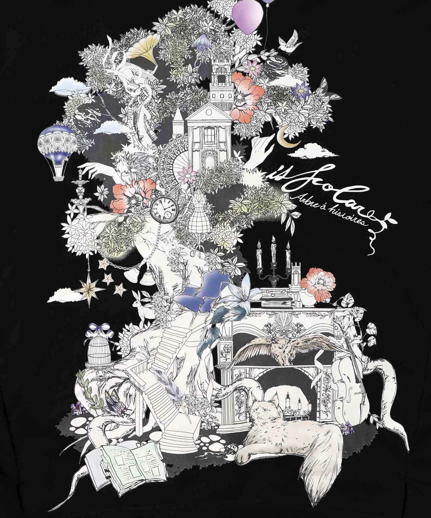 フリンジシフォン切替裏毛プルオーバー-13