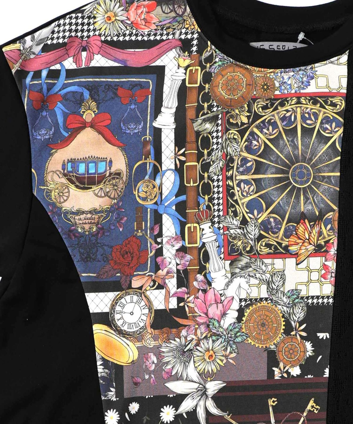 異素材ミックス裏毛アシメワンピース-9