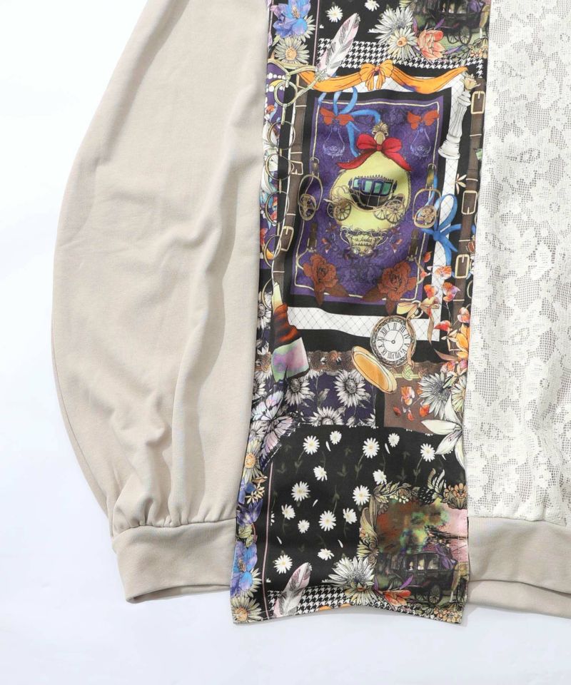 異素材ミックス裏毛アシメワンピース-14