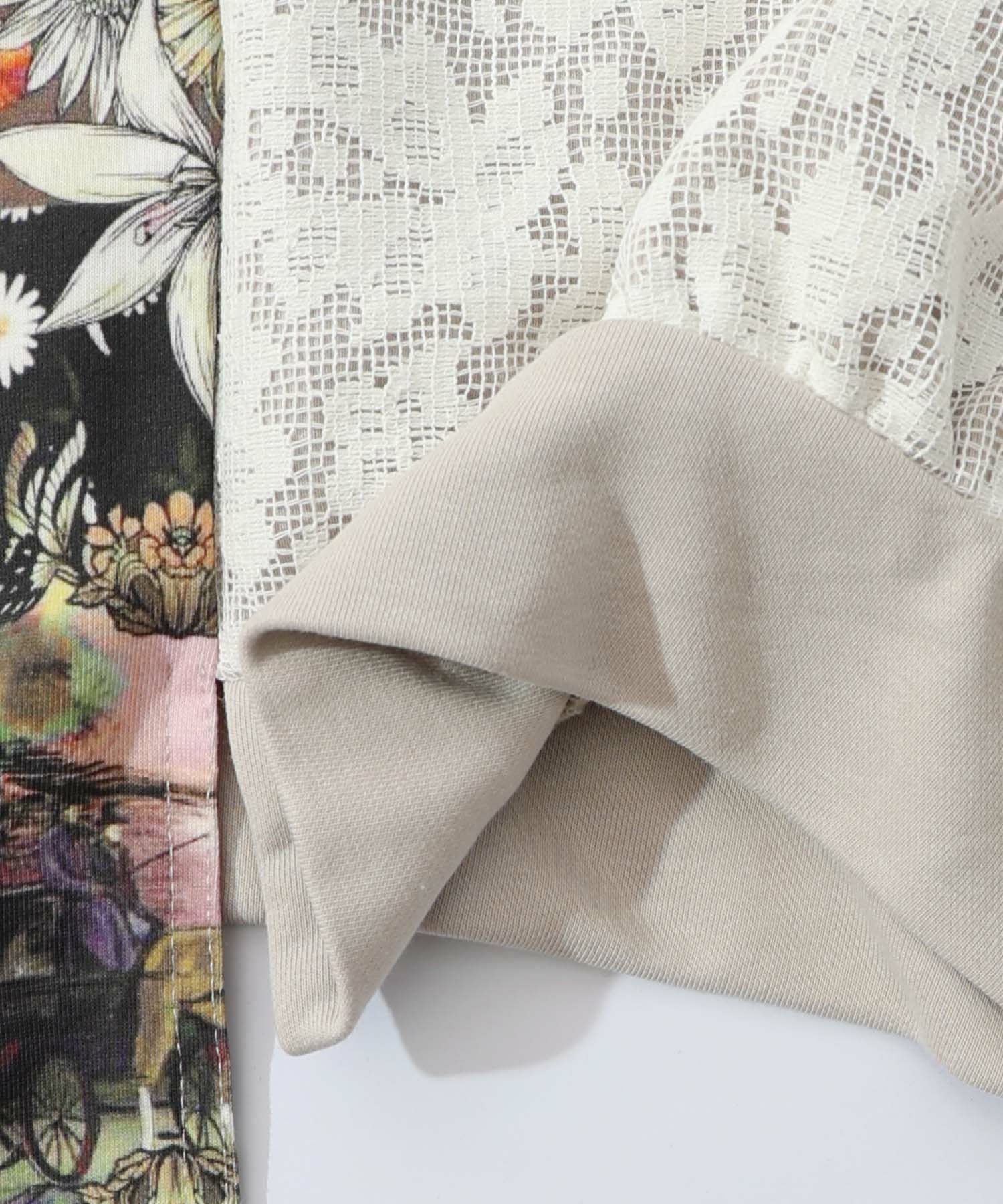 異素材ミックス裏毛アシメワンピース-16