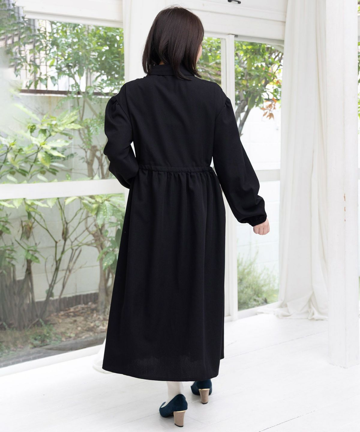 星×タロットコラージュ柄シャツワンピ-5