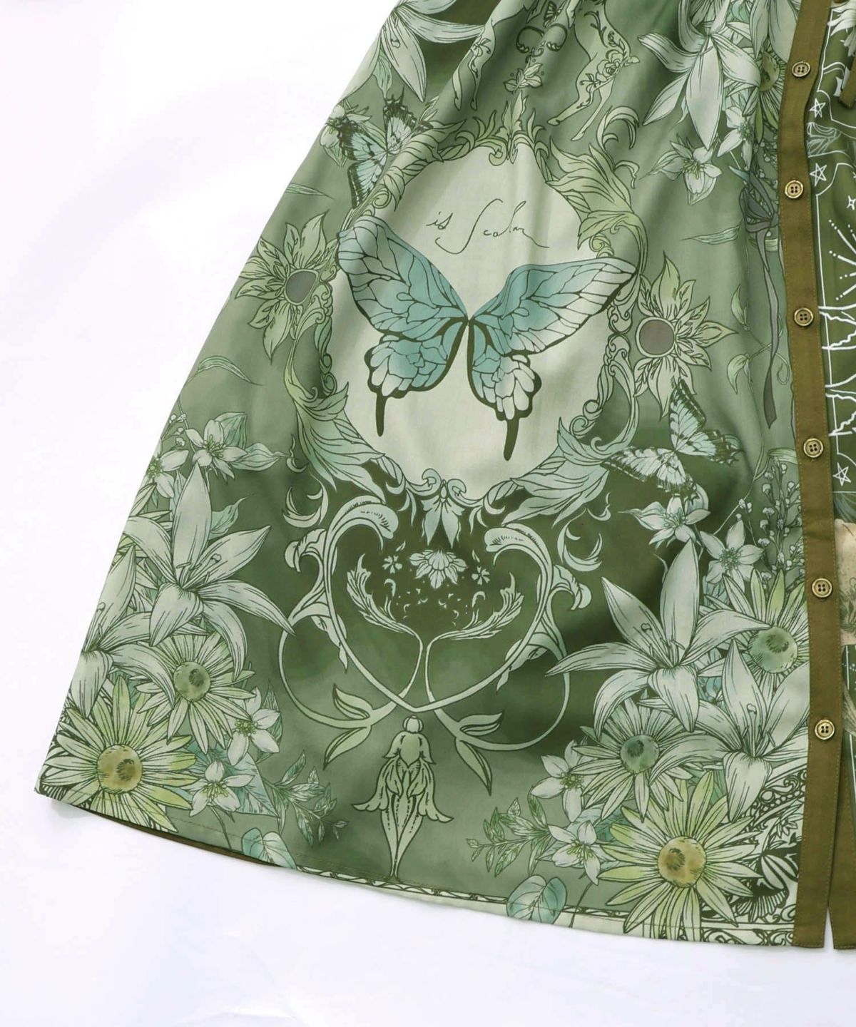 星×タロットコラージュ柄シャツワンピ-19