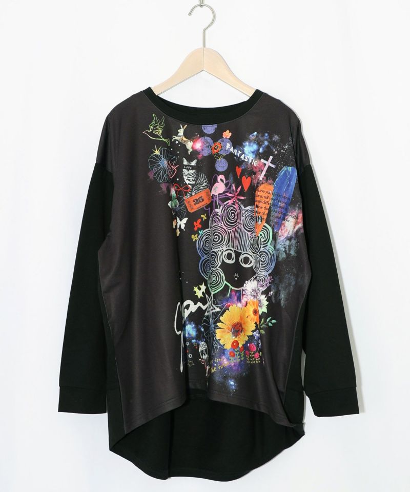 宇宙スカラーちゃん 異素材切替プルオーバー-7