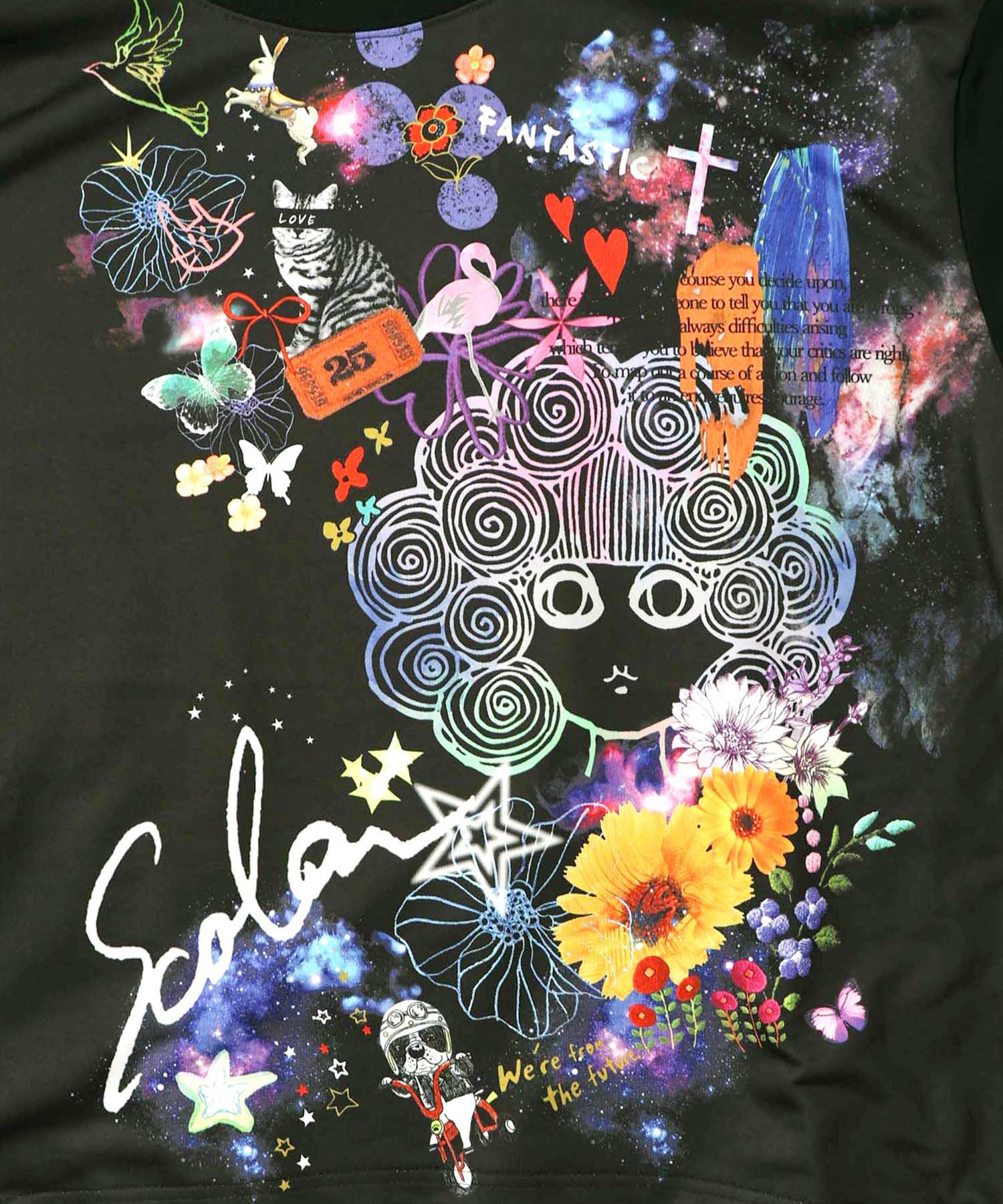 宇宙スカラーちゃん 異素材切替プルオーバー-9