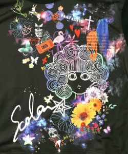 宇宙スカラーちゃん 異素材切替プルオーバー-9