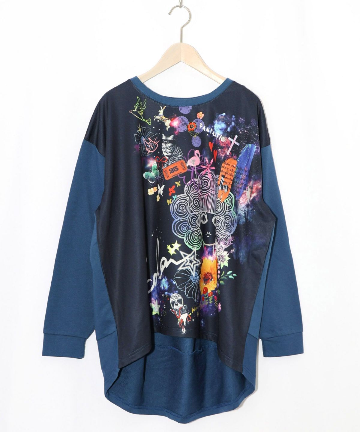 宇宙スカラーちゃん 異素材切替プルオーバー-10