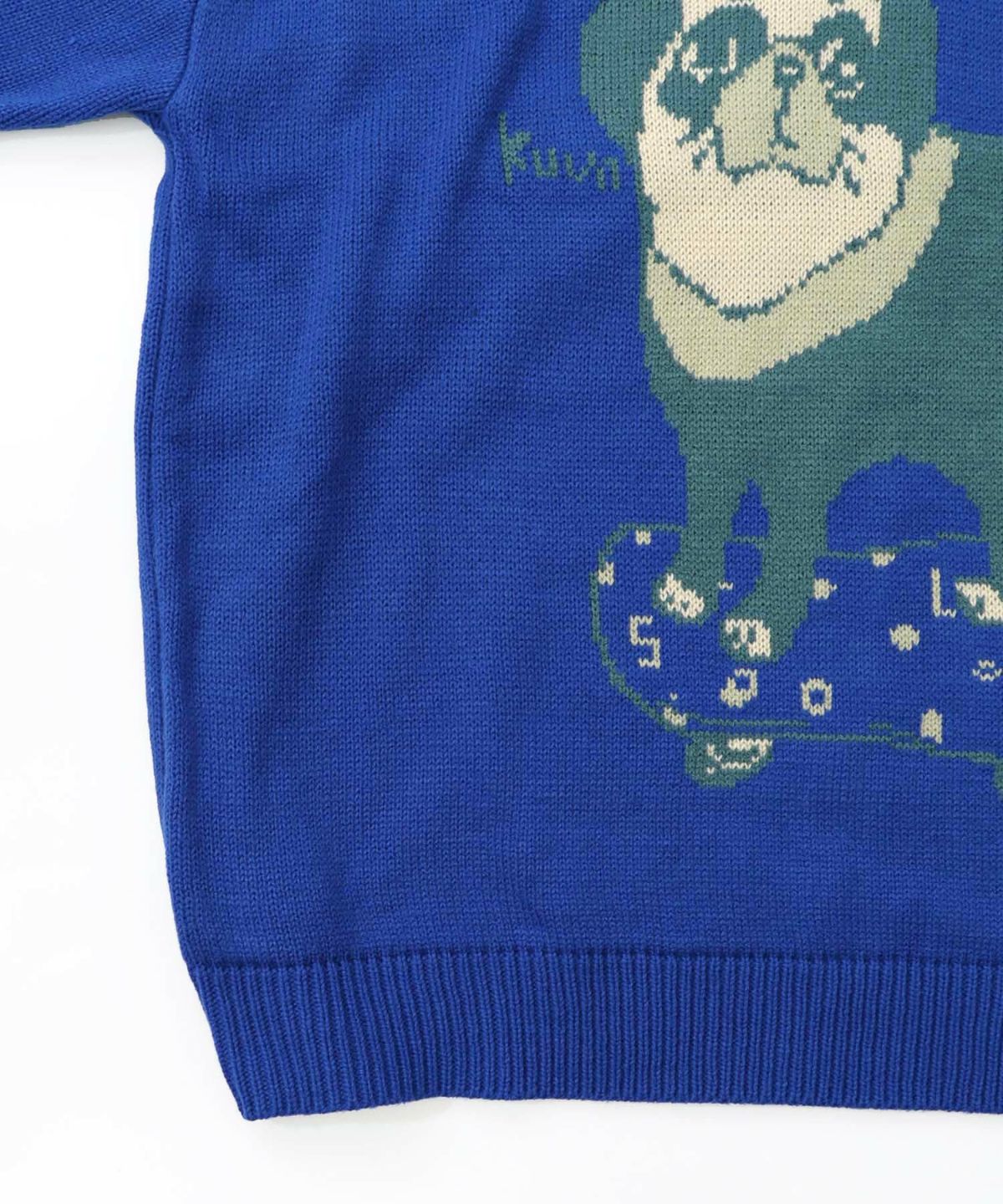 かまって欲しいパグ ハイネックニットプルオーバー-18